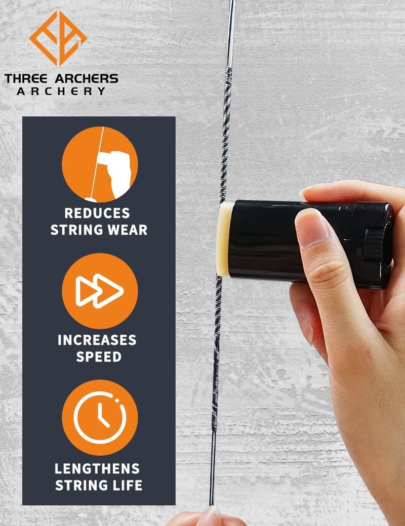 THREE ARCHERS Archery Bowstring Wax Recurve Bow Wax Pure Natural Beeswax - Image 4